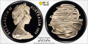 1977 Proof Twenty Cent 20c Australia PCGS PR69DCAM FDC UNC #3126