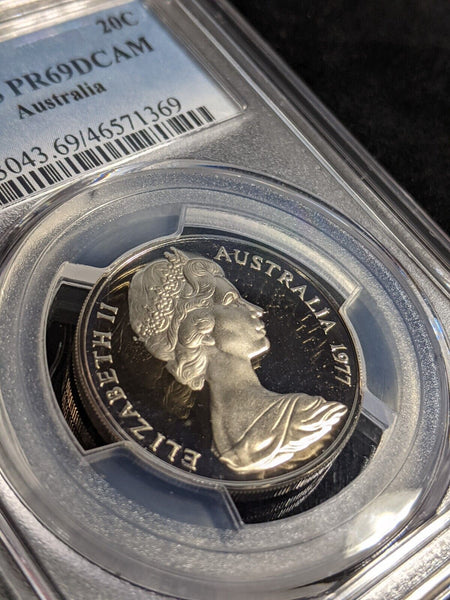 1977 Proof Twenty Cent 20c Australia PCGS PR69DCAM FDC UNC #3126