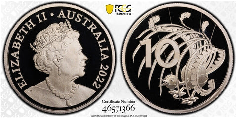 2022 Proof Ten Cent 10c Ex Baby Set Australia PCGS PR69DCAM FDC UNC #3129