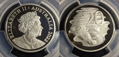 2022 Proof Twenty Cent 20c Australia PCGS PR70DCAM FDC UNC #3135