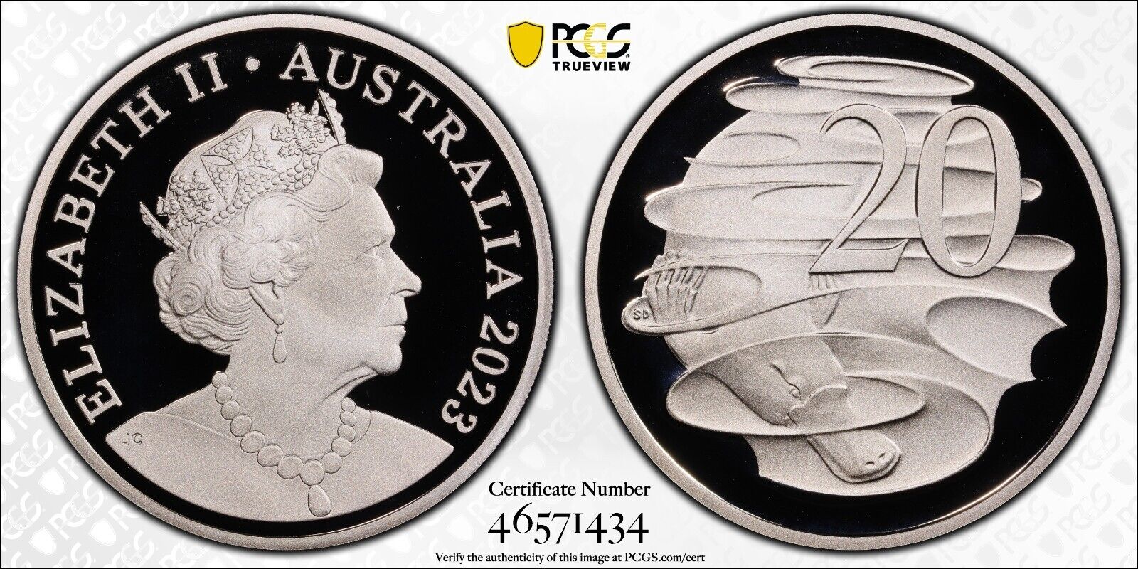 2023 Proof Twenty Cent 20c Australia PCGS PR70DCAM FDC UNC #3139