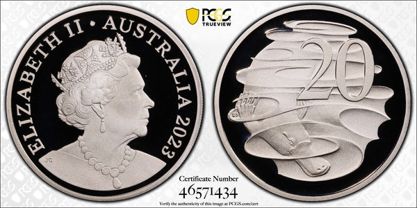 2023 Proof Twenty Cent 20c Australia PCGS PR70DCAM FDC UNC #3139
