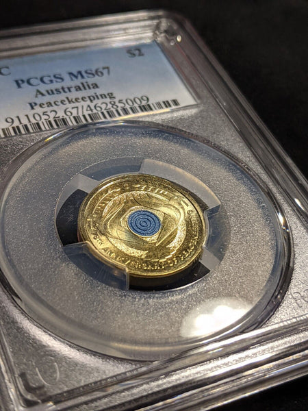 2022 C Two Dollar $2 Peacekeeping Australia PCGS MS67 FDC GEM UNC #3136