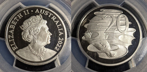 2022 Proof Twenty Cent 20c Australia PCGS PR70DCAM FDC UNC #3141