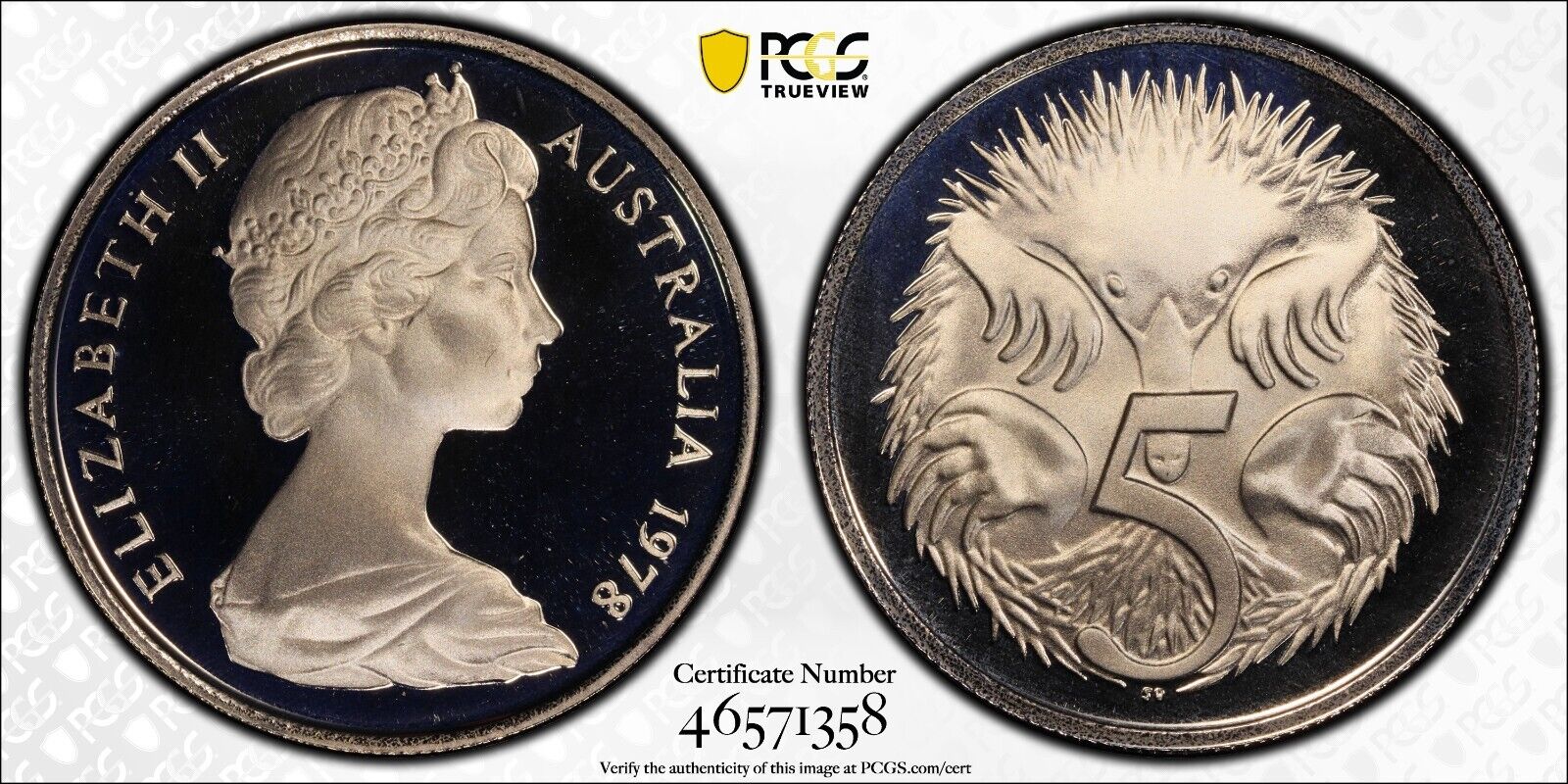 1978 Proof Five Cent 5c Australia PCGS PR69DCAM FDC UNC #3143