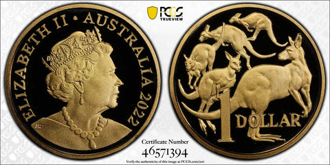 2022 Proof One Dollar $1 Australia PCGS PR69DCAM FDC UNC #3142