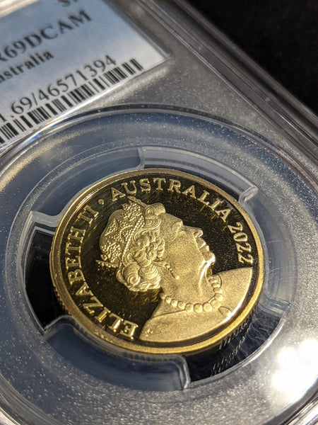 2022 Proof One Dollar $1 Australia PCGS PR69DCAM FDC UNC #3142