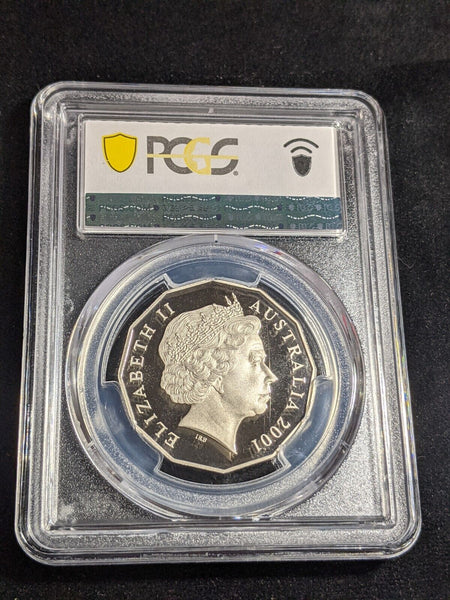 2001 Proof Fifty Cent 50c Queensland Australia PCGS PR70DCAM FDC UNC #3151