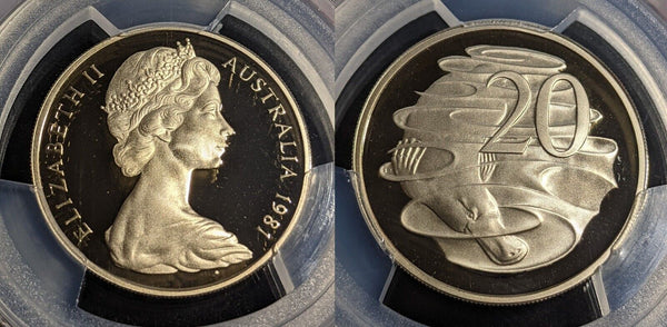 1981 Proof Twenty Cent 20c Australia PCGS PR70DCAM FDC UNC #3150