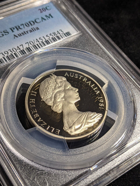 1981 Proof Twenty Cent 20c Australia PCGS PR70DCAM FDC UNC #3150