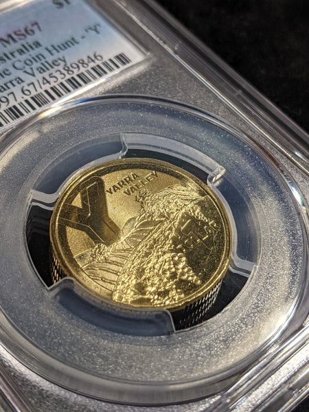 2022 One Dollar $1 Y - Yarra Vally GACH Australia PCGS MS67 FDC GEM UNC #3149