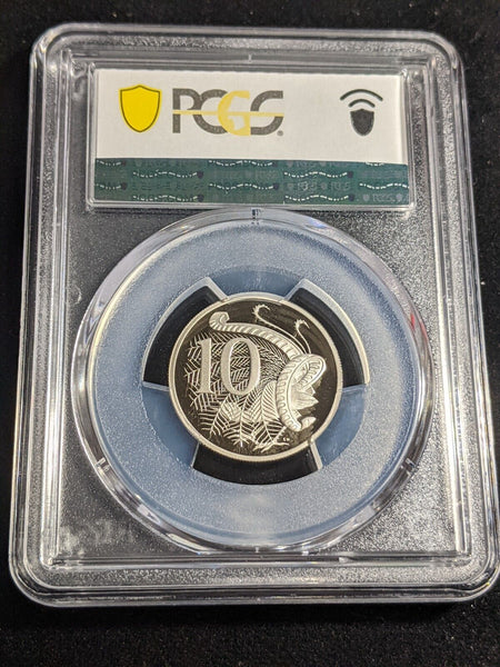 2005 Proof Ten Cent 10c Australia PCGS PR70DCAM FDC UNC #3156