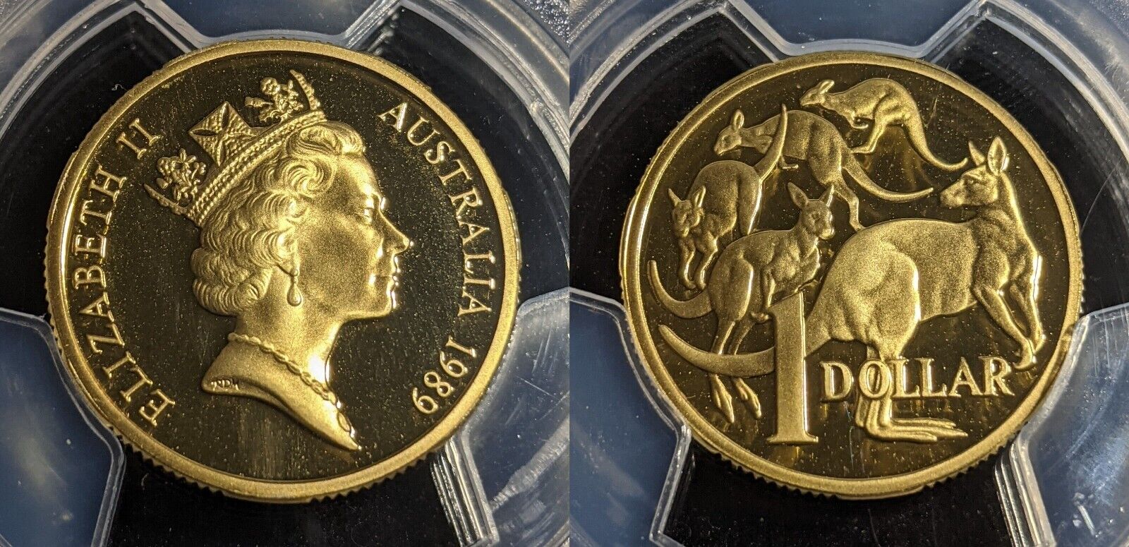 1989 Proof One Dollar $1 Australia PCGS PR70DCAM FDC UNC #3154