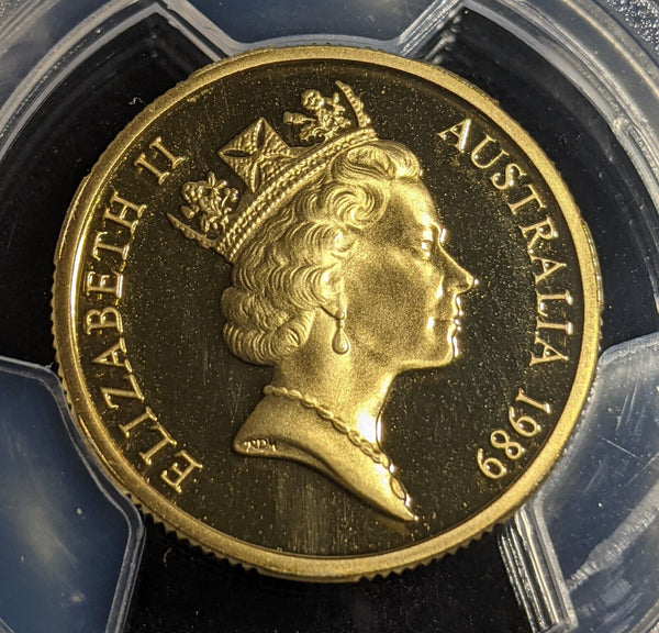 1989 Proof One Dollar $1 Australia PCGS PR70DCAM FDC UNC #3154