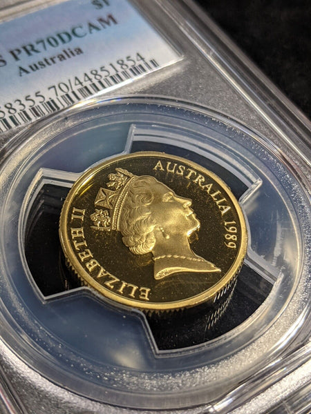 1989 Proof One Dollar $1 Australia PCGS PR70DCAM FDC UNC #3154