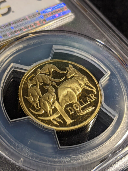 1989 Proof One Dollar $1 Australia PCGS PR70DCAM FDC UNC #3154