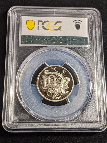 1993 Proof Ten Cent 10c Australia PCGS PR70DCAM FDC UNC #3155