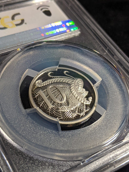 1993 Proof Ten Cent 10c Australia PCGS PR70DCAM FDC UNC #3155