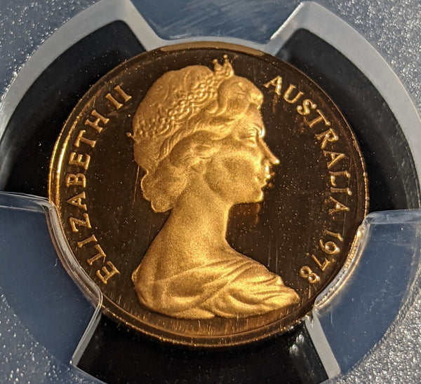 1978 Proof One Cent 1c Australia PCGS PR70DCAM FDC UNC #3157