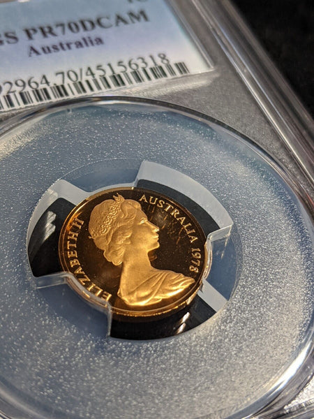 1978 Proof One Cent 1c Australia PCGS PR70DCAM FDC UNC #3157