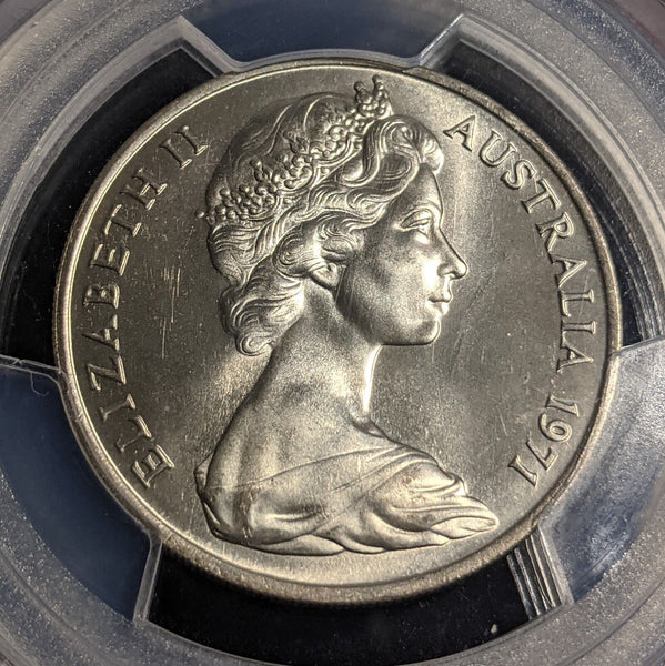 1971 Twenty Cent 20c Australia PCGS MS65+ GEM UNC #3159