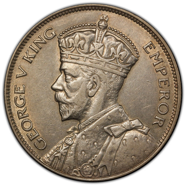 New Zealand 1934 Half Crown 1/2 Cr KM# 5 PCGS AU55 aUNC #3163