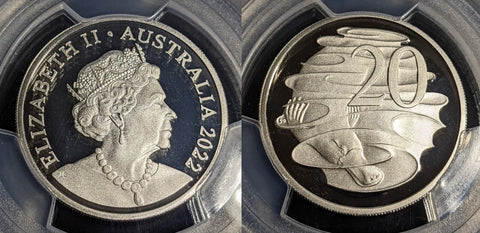 2022 Proof Twenty Cent 20c Australia PCGS PR70DCAM FDC UNC #3167