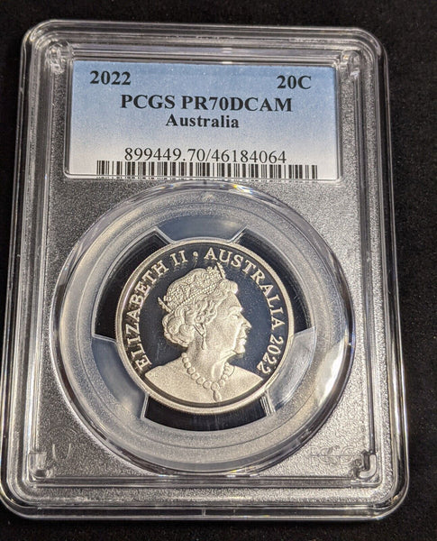 2022 Proof Twenty Cent 20c Australia PCGS PR70DCAM FDC UNC #3167