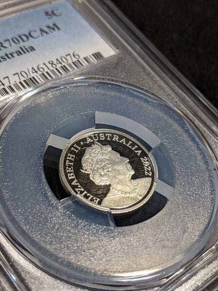 2022 Proof Five Cent 5c Australia PCGS PR70DCAM FDC UNC #3172