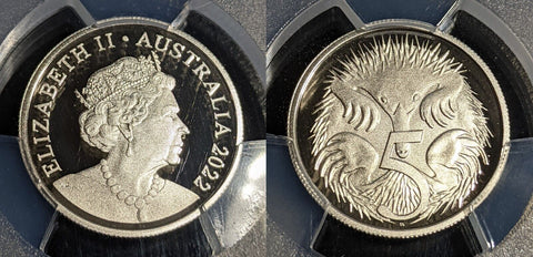 2022 Proof Five Cent 5c Australia PCGS PR70DCAM FDC UNC #3173