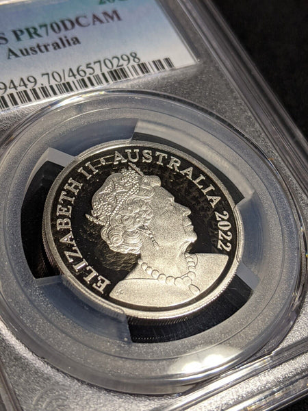 2022 Proof Twenty Cent 20c Australia PCGS PR70DCAM FDC UNC #3170