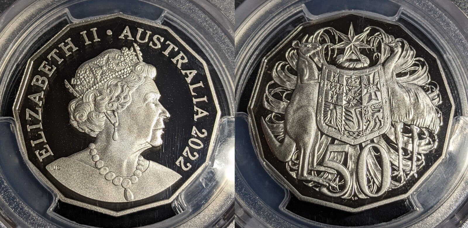 2022 Proof Fifty Cent 50c Australia PCGS PR70DCAM FDC UNC #3169