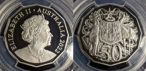 2022 Proof Fifty Cent 50c Australia PCGS PR70DCAM FDC UNC #3169