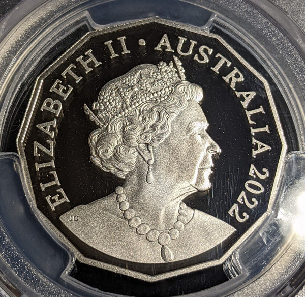 2022 Proof Fifty Cent 50c Australia PCGS PR70DCAM FDC UNC #3169