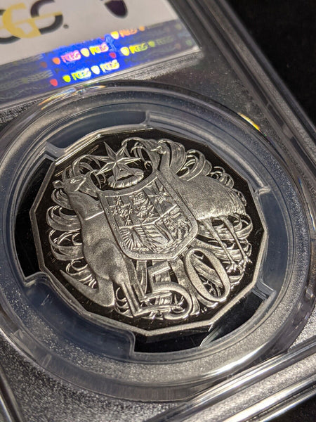 2022 Proof Fifty Cent 50c Australia PCGS PR70DCAM FDC UNC #3169