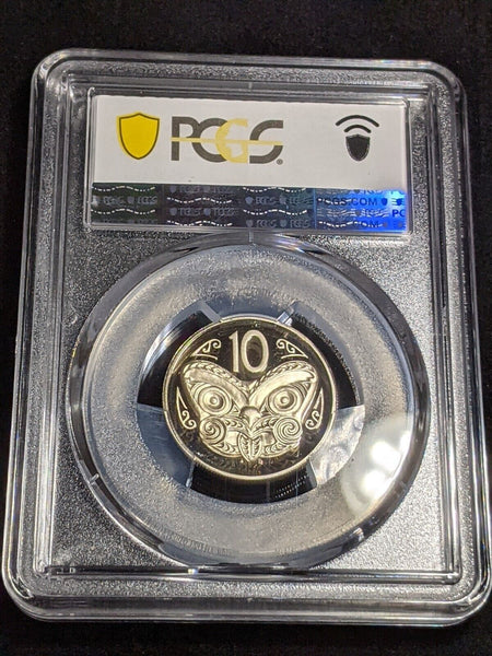 New Zealand 1986 Proof Ten Cent 10c PCGS PR69DCAM FDC UNC #3182