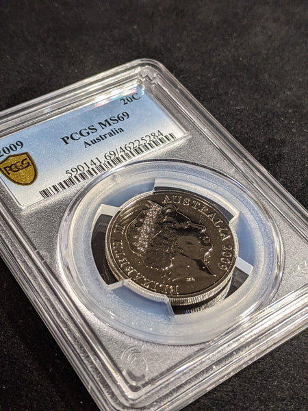 2009 Twenty Cent 20c Australia PCGS MS69 FDC GEM UNC #3193