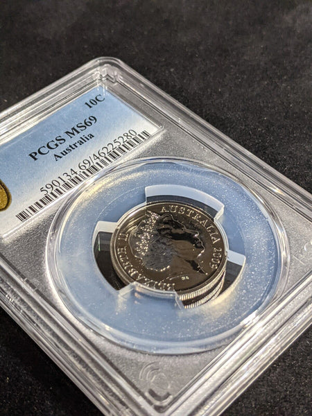 2009 Ten Cent 10c Australia PCGS MS69 FDC GEM UNC #3194