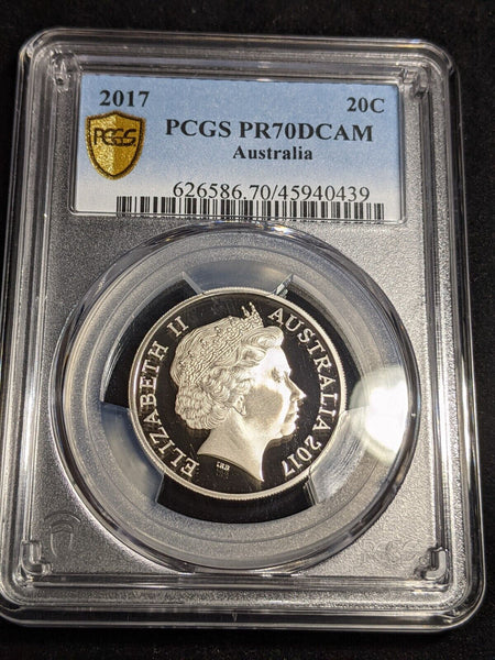 2017 Proof Twenty Cent 20c Australia PCGS PR70DCAM FDC UNC #3192