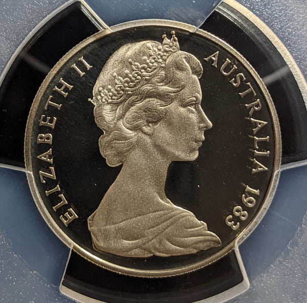 1983 Proof Ten Cent 10c Australia PCGS PR69DCAM FDC UNC #3202