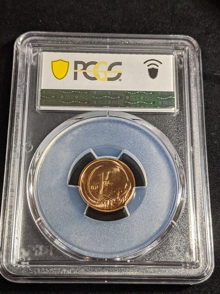 1988 One Cent 1c Australia PCGS MS66RD GEM UNC #3201