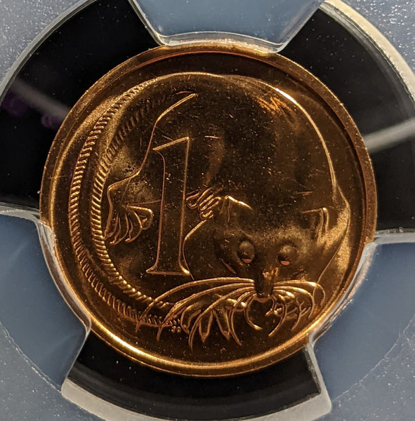 1988 One Cent 1c Australia PCGS MS66RD GEM UNC #3201