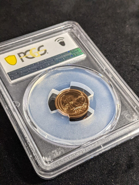 1988 One Cent 1c Australia PCGS MS66RD GEM UNC #3201