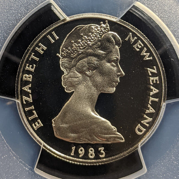 New Zealand 1983 Proof Ten Cent 10c PCGS PR70DCAM FDC UNC #3211