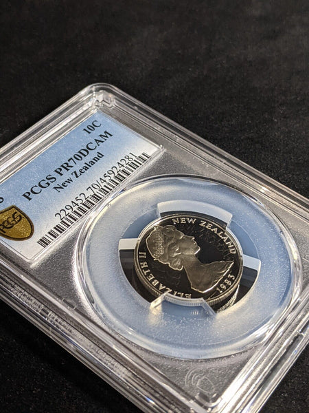 New Zealand 1983 Proof Ten Cent 10c PCGS PR70DCAM FDC UNC #3211