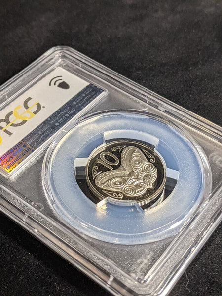 New Zealand 1983 Proof Ten Cent 10c PCGS PR70DCAM FDC UNC #3211