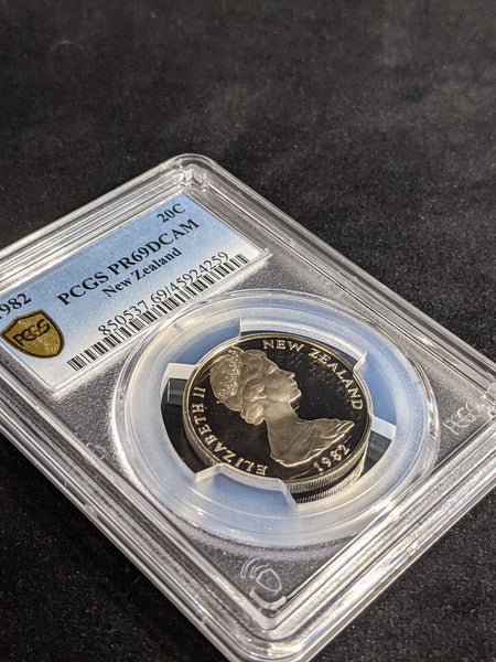 New Zealand 1982 Proof Twenty Cent 20c PCGS PR69DCAM FDC UNC #3214