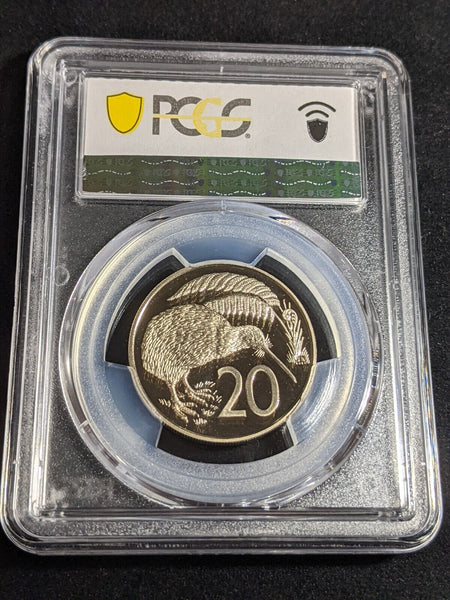 New Zealand 1982 Proof Twenty Cent 20c PCGS PR69DCAM FDC UNC #3214