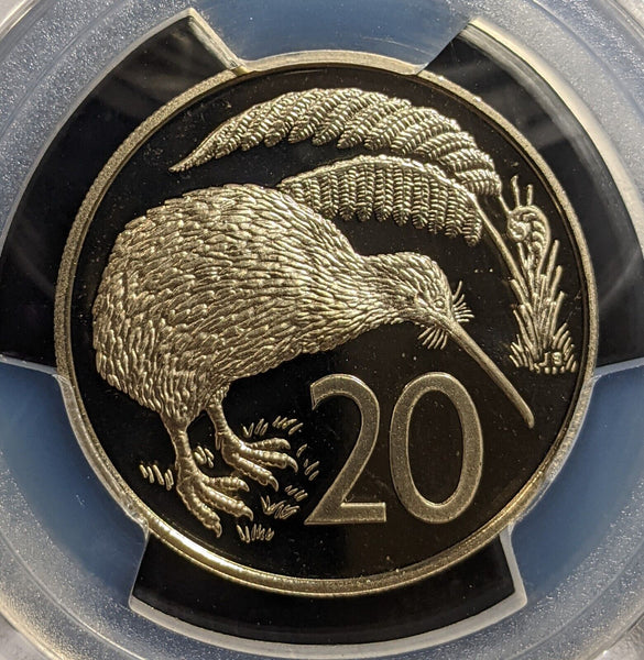 New Zealand 1982 Proof Twenty Cent 20c PCGS PR69DCAM FDC UNC #3214