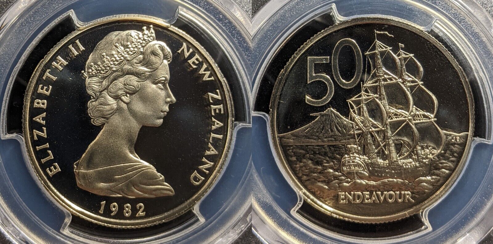 New Zealand 1982 Proof Fifty Cent 50c PCGS PR69DCAM FDC UNC #3213